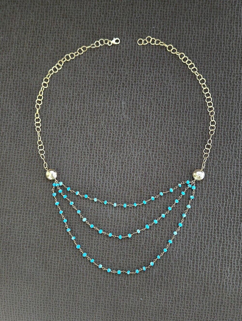 Graduated Triple3️⃣ Strand Turquoise🩵 Necklace - NWOT